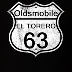 Highway Route Sign 1963 Oldsmobile El Torero Distressed T Shirt