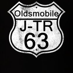 Highway Route Sign 1963 Oldsmobile J-Tr Distressed T Shirt