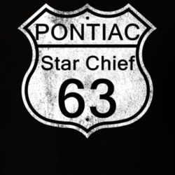 Highway Route Sign 1963 Pontiac Star Chief Distressed T Shirt