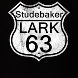 Highway Route Sign 1963 Studebaker Lark Distressed T Shirt