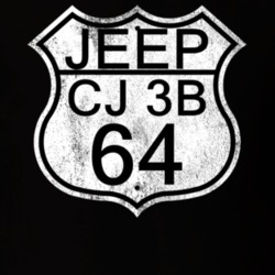 Highway Route Sign 1964 CJ 3B Distressed T Shirt