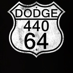 Highway Route Sign 1964 Dodge 440 Distressed T Shirt