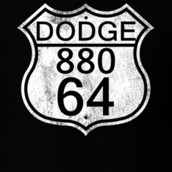 Highway Route Sign 1964 Dodge 880 Distressed T Shirt