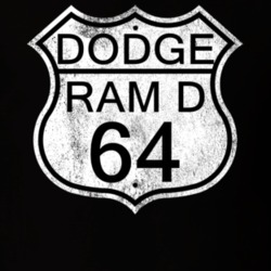 Highway Route Sign 1964 Dodge Ram D Distressed T Shirt