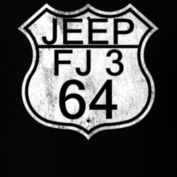 Highway Route Sign 1964 FJ 3 Distressed T Shirt