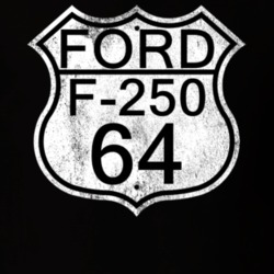 Highway Route Sign 1964 F-250 Distressed T Shirt
