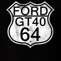 Highway Route Sign 1964 GT40 Distressed T Shirt