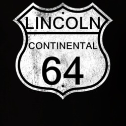 Highway Route Sign 1964 Lincoln Continental Distressed T Shirt