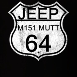 Highway Route Sign 1964 M151 MUTT Distressed T Shirt