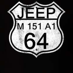 Highway Route Sign 1964 M 151 A1 Distressed T Shirt