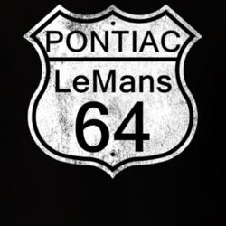 Highway Route Sign 1964 Pontiac LeMans Distressed T Shirt