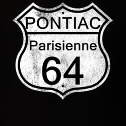 Highway Route Sign 1964 Pontiac Parisienne Distressed T Shirt