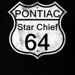Highway Route Sign 1964 Pontiac Star Chief Distressed T Shirt