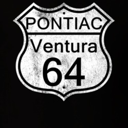 Highway Route Sign 1964 Pontiac Ventura Distressed T Shirt