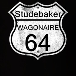 Highway Route Sign 1964 Studebaker Wagonaire Distressed T Shirt