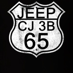 Highway Route Sign 1965 CJ 3B Distressed T Shirt