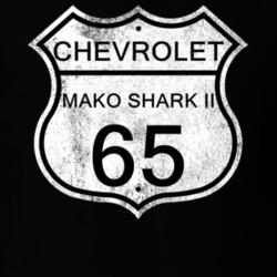 Highway Route Sign 1965 Chevy Mako Shark II Distressed T Shirt