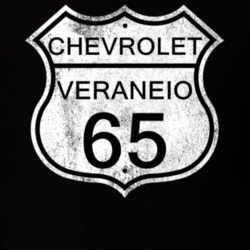 Highway Route Sign 1965 Chevy Veraneio Distressed T Shirt