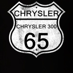 Highway Route Sign 1965 Chrysler 300 Distressed T Shirt