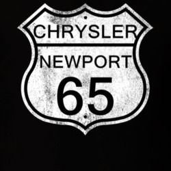 Highway Route Sign 1965 Chrysler Newport Distressed T Shirt