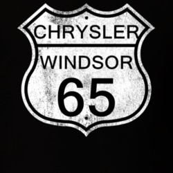 Highway Route Sign 1965 Chrysler Windsor Distressed T Shirt