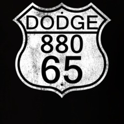 Highway Route Sign 1965 Dodge 880 Distressed T Shirt