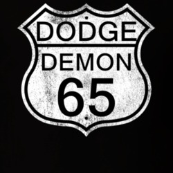 Highway Route Sign 1965 Dodge Demon Distressed T Shirt