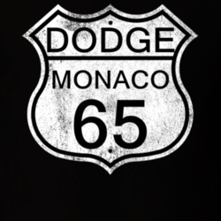 Highway Route Sign 1965 Dodge Monaco Distressed T Shirt