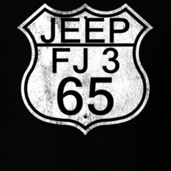Highway Route Sign 1965 FJ 3 Distressed T Shirt