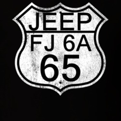 Highway Route Sign 1965 FJ 6A Distressed T Shirt