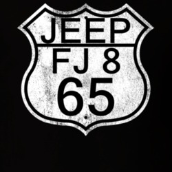 Highway Route Sign 1965 FJ 8 Distressed T Shirt