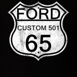 Highway Route Sign 1965 Custom 501 Distressed T Shirt