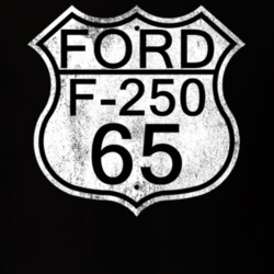 Highway Route Sign 1965 F-250 Distressed T Shirt