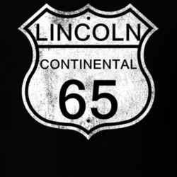 Highway Route Sign 1965 Lincoln Continental Distressed T Shirt