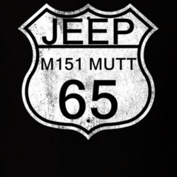 Highway Route Sign 1965 M151 MUTT Distressed T Shirt
