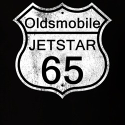 Highway Route Sign 1965 Oldsmobile Jetstar Distressed T Shirt