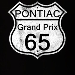 Highway Route Sign 1965 Pontiac Grand Prix Distressed T Shirt