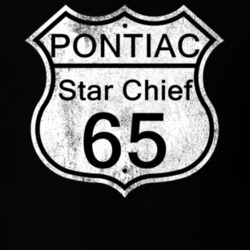 Highway Route Sign 1965 Pontiac Star Chief Distressed T Shirt