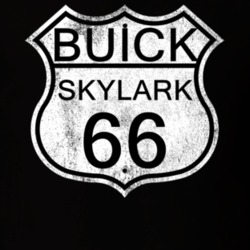 Highway Route Sign 1966 BUICK SKYLARK Distressed T Shirt