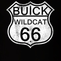Highway Route Sign 1966 BUICK WILDCAT Distressed T Shirt