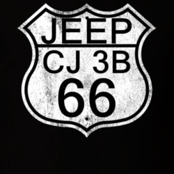 Highway Route Sign 1966 CJ 3B Distressed T Shirt
