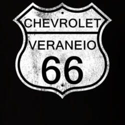 Highway Route Sign 1966 Chevy Veraneio Distressed T Shirt