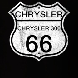 Highway Route Sign 1966 Chrysler 300 Distressed T Shirt