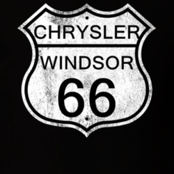 Highway Route Sign 1966 Chrysler Windsor Distressed T Shirt