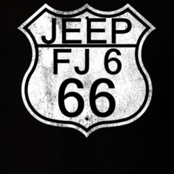 Highway Route Sign 1966 FJ 6 Distressed T Shirt