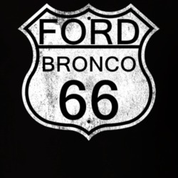 Highway Route Sign 1966 Bronco Distressed T Shirt