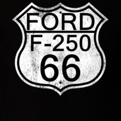 Highway Route Sign 1966 F-250 Distressed T Shirt