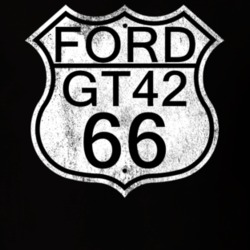 Highway Route Sign 1966 GT42 Distressed T Shirt