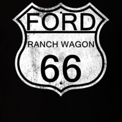 Highway Route Sign 1966 Ranch Wagon Distressed T Shirt