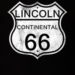 Highway Route Sign 1966 Lincoln Continental Distressed T Shirt
